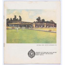 Orange City Bowling Club Ltd Annual Report and Balance Sheet 1972-1973