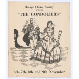 Orange Choral Society presents The Gondoliers or the King of Barataria by WS Gilbert and Sir Arthur Sullivan. 