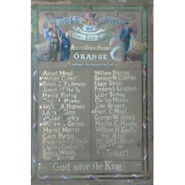 Court Little John Ancient Order of Foresters Orange Honour Roll