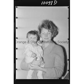 Passport photo Mrs J K Hurley and baby