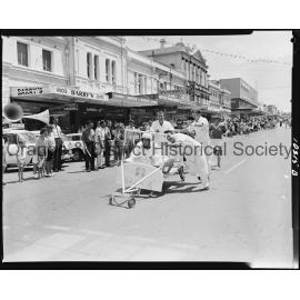 Cherry Blossom bed pushing race