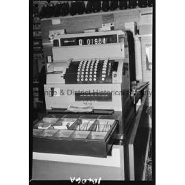 Cash register at Raffin's Top Shop