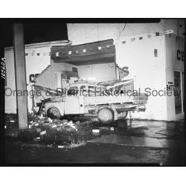 Truck accident at Five Ways intersection