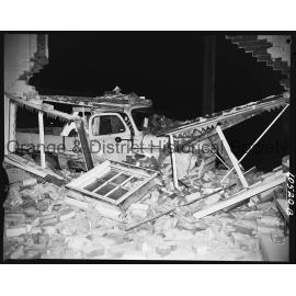 Truck accident at Five Ways intersection