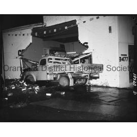 Truck accident at Five Ways intersection