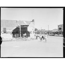 Truck accident at Five Ways intersection