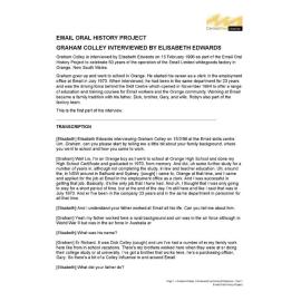 Graham Colley Transcription - Part 1