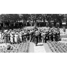 Opening of the Mulholland Garden in Cook Park on 14 February 1938