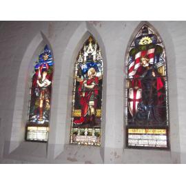 Stained glass window in memory of Roy Stanford (centre panel), Holy Trinity Church Orange
