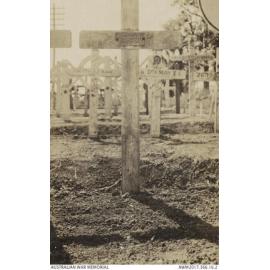 John Thomas Burrell's grave, Heath Cemetery, Harbonnieres, France