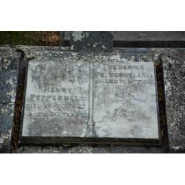 Frederick Peppernell commemorative plaque detail