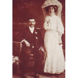 Charles and Charlotte Wannon their wedding day