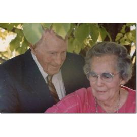 Francis with wife Beryl (Shimma) on his 90th birthday, 1986