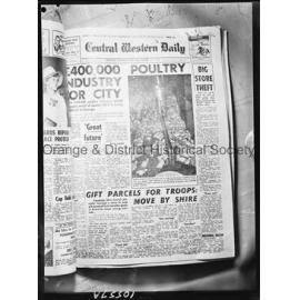 Copy front page CWD, 27 October 1965