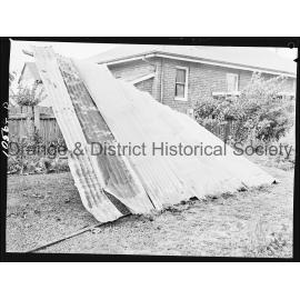 Shed roof blown off during storm 