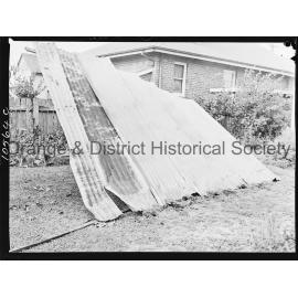 Shed roof blown off during storm 