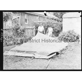 Roof of shed blown off during storm 