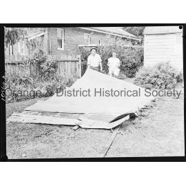 Roof of shed blown off during storm 