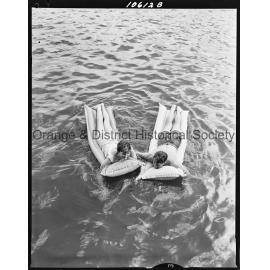 Swimming at the lake
