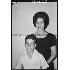 Passport photo Mrs S Callabianco and son