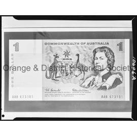 Copy one dollar note