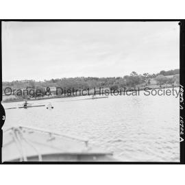 Canoe races at Lake Canobolas