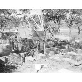 Barrett Park clubhouse under construction