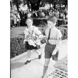 Infants School children at Anzac Day service