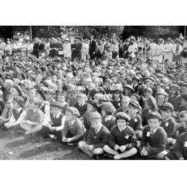 Infants School children at Anzac Day service
