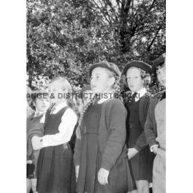 Infants School children at Anzac Day service