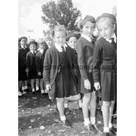 Infants School children at Anzac Day service