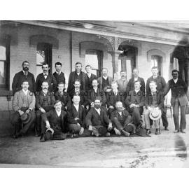 Copy old railway staff photo