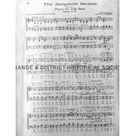 Copy Peace Be With Thee score, page 1