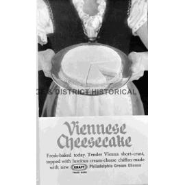 Copy Viennese Cheesecake advertisement