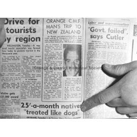Copy Orange CMF officer newspaper article