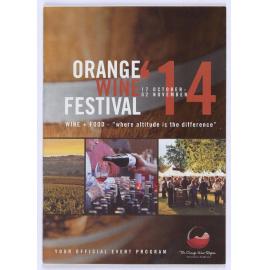 Orange Wine Festival Program 17 October-2 November 2014
