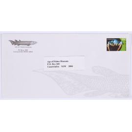 Age of Fishes Museum, Canowindra, stamped envelope