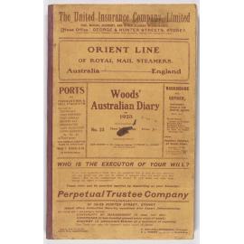 Cook Park Diary 1923