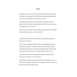 Satellites - 2026 joint first prize short story category