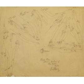 Rough plan showing portions of new work, Duntryleague