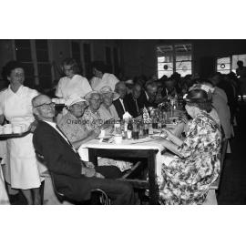 Pensioners' Christmas dinner at Email factory