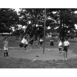 Children playing in Newman Park