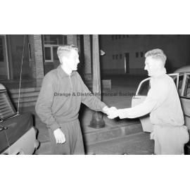 Two men shaking hands