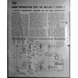 Mullard stereo amplifier instructions