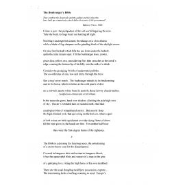 The Bushranger's Bible - 2009 first prize open poetry category