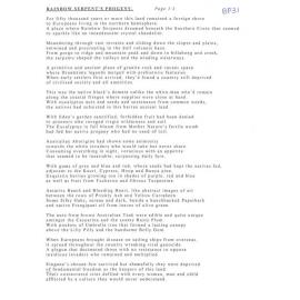 Rainbow Serpent's Progeny - 2012 first prize bush poetry category