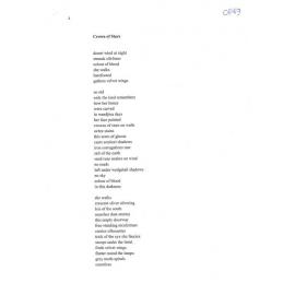 Crown of Stars - 2012 third prize open poetry category