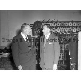 NSW Governor Sir Eric Woodward visits Woollen Mills