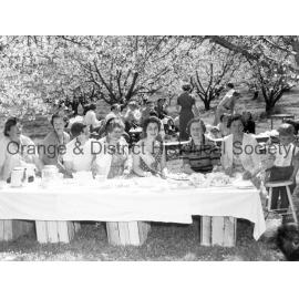 Cherry Blossom Queen Maureen Kelly at picnic