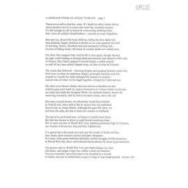 A Message from an ANZAC's Grave - 2014 second prize open poetry category
